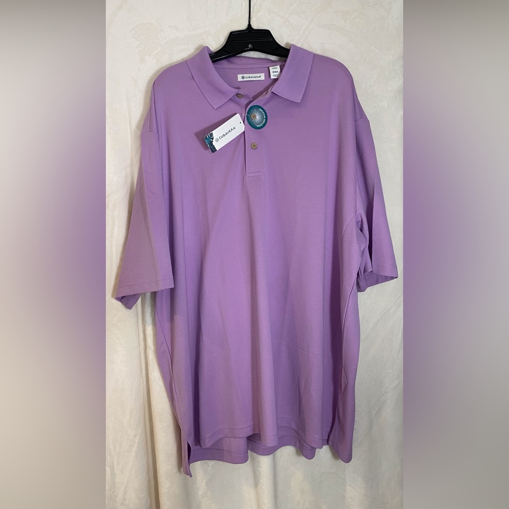 Cubavera Lavender Polo Shirt 3XLT